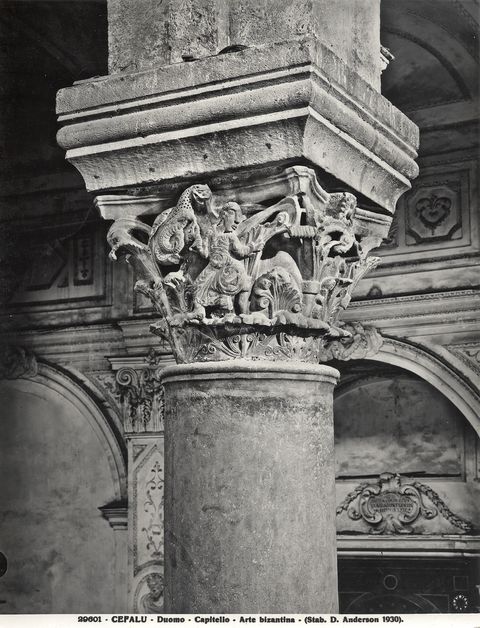 Anderson — Cefalu - Duomo - Capitello - Arte bizantina — insieme